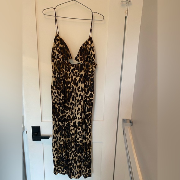 Zara long animal print dress EUC - Picture 1 of 4